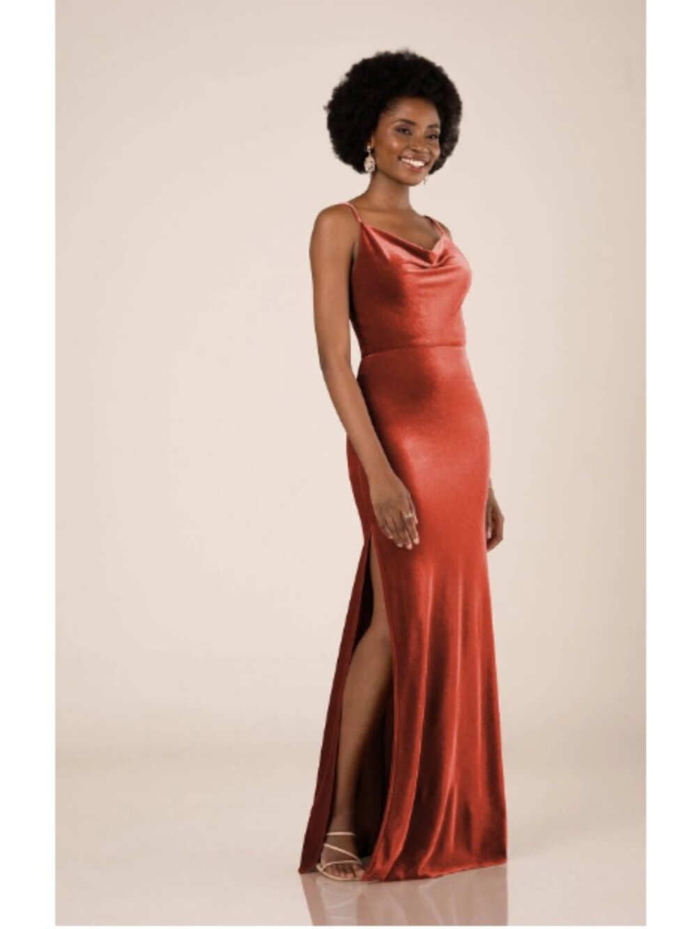 Sorella Vita 9642 Russet velvet maxi dress Size 12